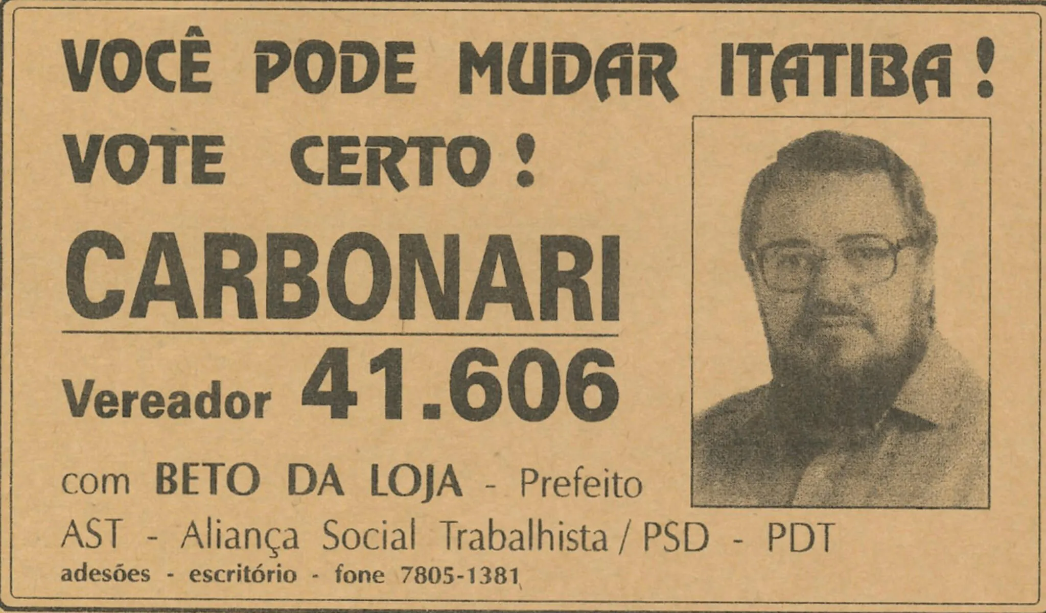 Campanha eleitoral em Itatiba