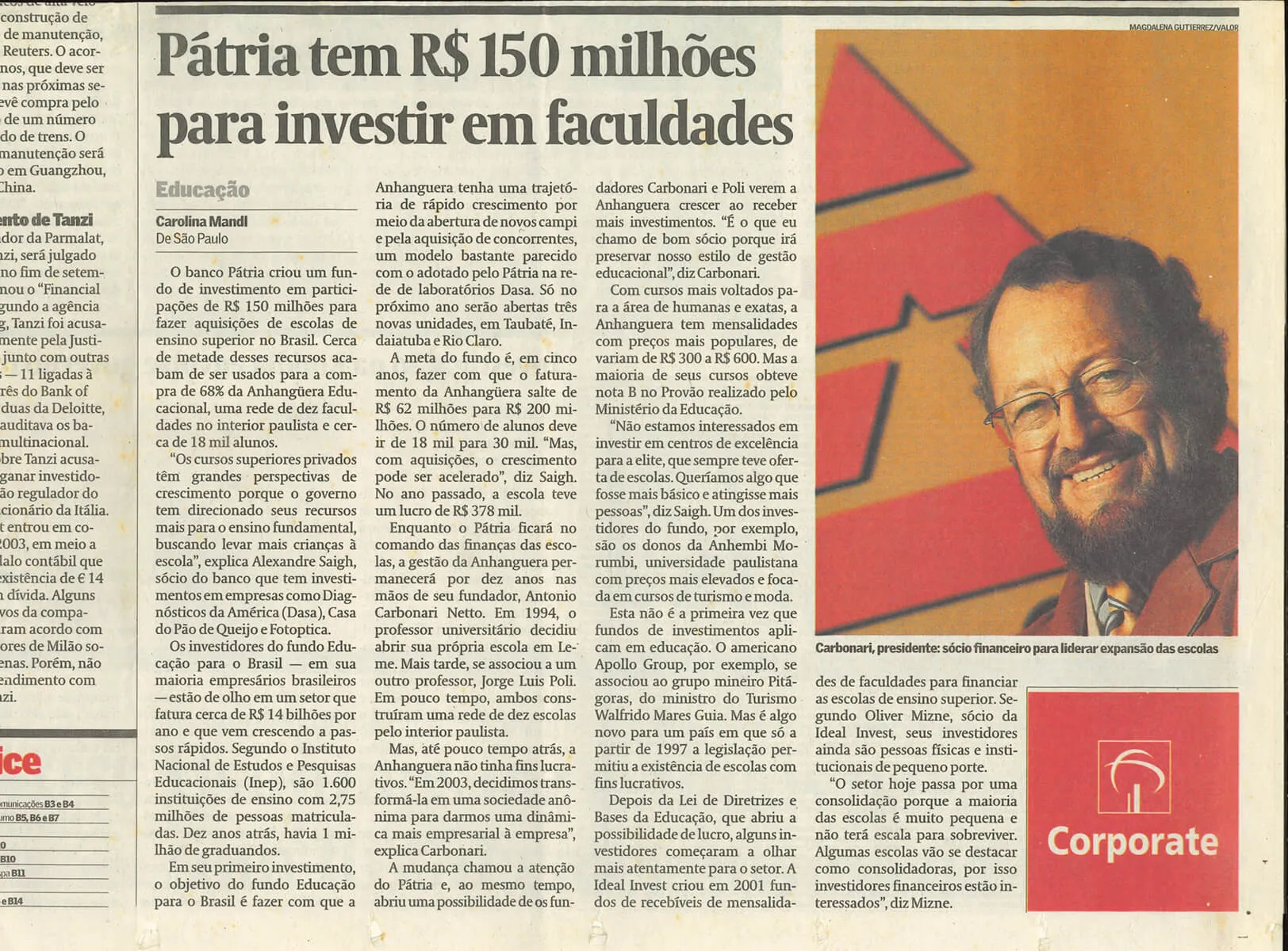 Investimento no ensino superior